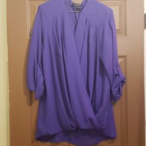 Womens plus size sheer shirt